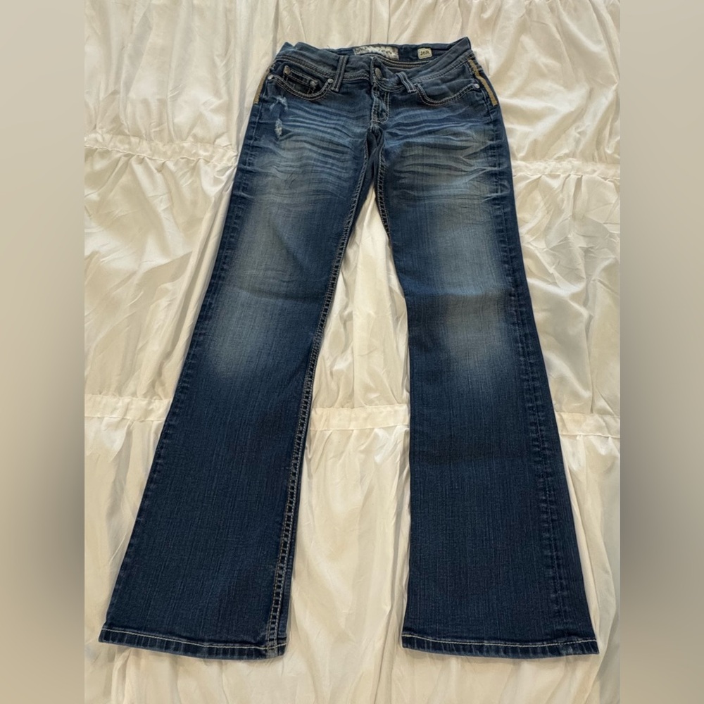 Women's BKE Denim Blue Flared Jeans